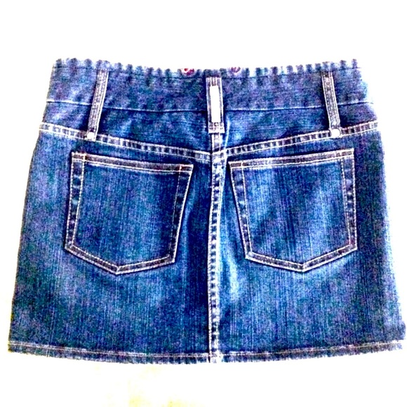 FCUK Jean 90’s Denim Ultra Micro Mini Skirt - Picture 2 of 4